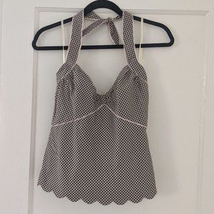 Vintage Anthropologie 100% silk halter top